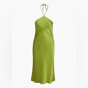 Aritzia Green Halter Dress